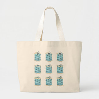 Naaigoed en naaldbeschermer grote tote bag
