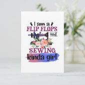 Naaigoed | Ik ben een Teenslipper en naai Informatiekaartje (Staand voorkant)
