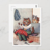 Naaigoed Louis Wain Briefkaart (Voorkant / Achterkant)