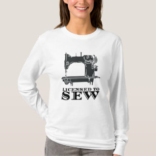 Naaigoed - met een vergunning voor naai t-shirt
