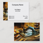 Naaigoed met ouderdomsvezel visitekaartje (Voorkant / Achterkant)