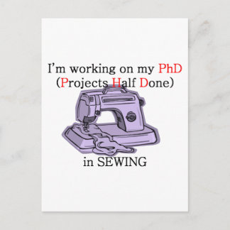 Naaigoed PhD Briefkaart