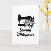 Naaigoed - ringzegenmachine kaart (Gele Bloem)