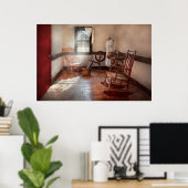 Naaigoed - Zaal - Grootmoeders naaikamer Poster (Thuiskantoor)