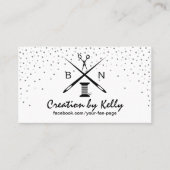 Naaigoeddressmaker Moderne Confetti Visitekaartje (Voorkant)