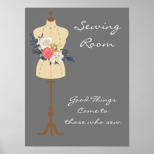 Naaigoestel  naaigarief poster (Voorkant)