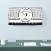 Naaigouwers zwart-wit spandoek (Beurs)