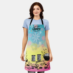 Naaigronden naadloze shows schort