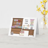 Naaikamer 2 (gepersonaliseerd) kaart (Gele Bloem)