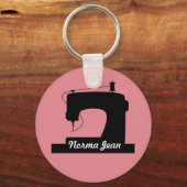 Naaimachine Aangepaste kleur/Tekstlicht Sleutelhanger (Voorkant)