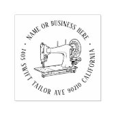 naaimachine — Aansluitnaam retouradres Zelfinktende Stempel (Design)