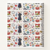 Naaimachine — afdruknotebook notitieboek (Achterkant)