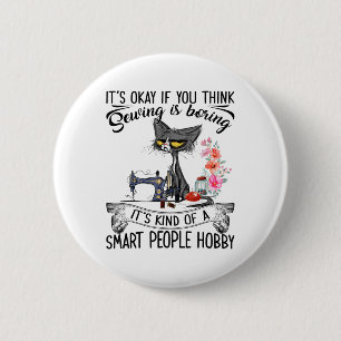 Naaimachine Ambacht Quilten Rioolkat Naaien Ronde Button 5,7 Cm