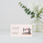  naaimachine Boho Floral Blush Visitekaartje (Staand voorkant)