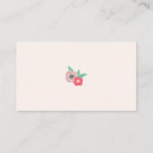  naaimachine Boho Floral Blush Visitekaartje (Achterkant)