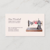  naaimachine Boho Floral Blush Visitekaartje (Voorkant)