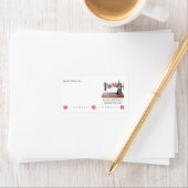  naaimachine Boho Floral Bouquet Mailing Etiket (Insitu)