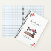  naaimachine Boho Floral Bouquet Notitieboek (Binnen)