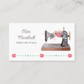  naaimachine Boho Floral Visitekaartje (Voorkant)