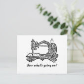  naaimachine briefkaart (Staand voorkant)