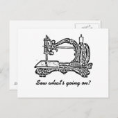  naaimachine briefkaart (Voorkant / Achterkant)