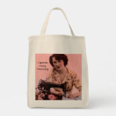 naaimachine die zware machines bedient tote bag (Achterkant)