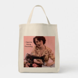  naaimachine die zware machines bedient tote bag