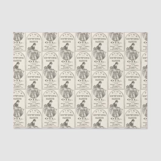  naaimachine en deklaagpapier tissuepapier (Voorkant)