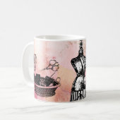  naaimachine en keukenbeker koffiemok (Voorkant links)