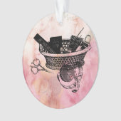 naaimachine en -notie, versiering ornament (voorkant)