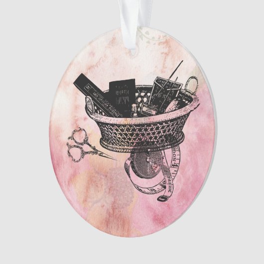 naaimachine en -notie, versiering ornament (voorkant)