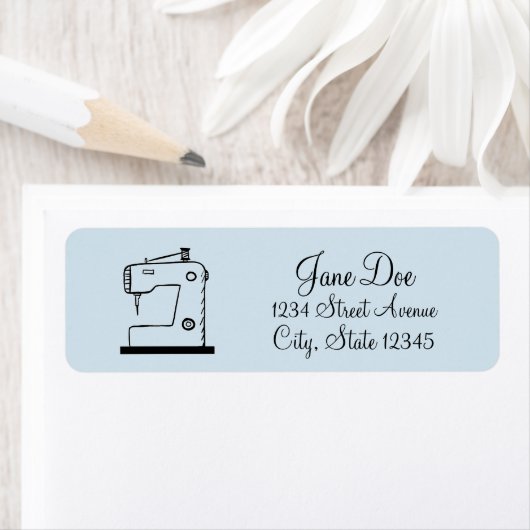 Naaimachine geschetst ♥ Ambachten Etiket (Insitu)