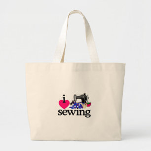 naaimachine grote tote bag