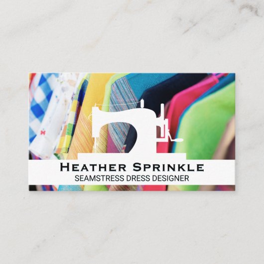 Naaimachine | Kledingkasten Visitekaartje (Voorkant)