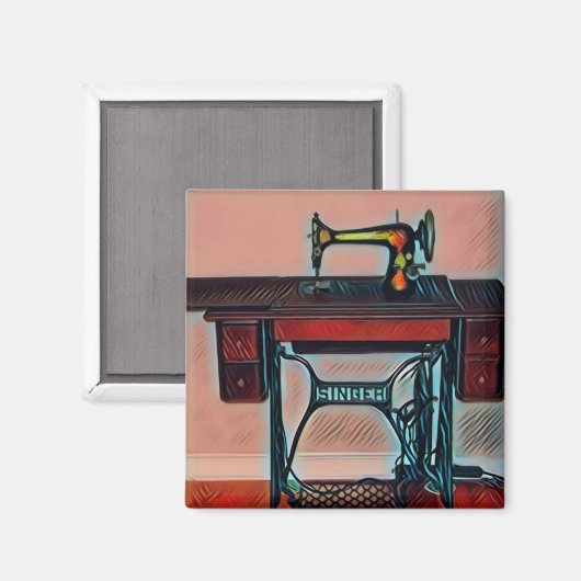 naaimachine magneet (Voorkant / Achterkant)