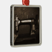 naaimachine metalen ornament (Rechts)