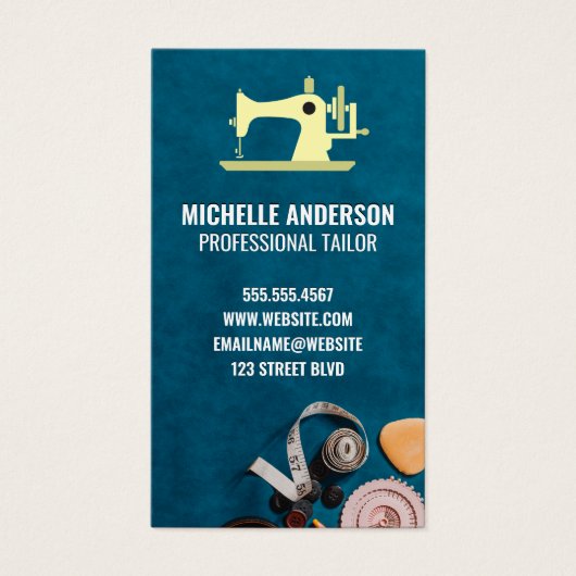 naaimachine | Naaigereedschap Visitekaartje (Voorkant)