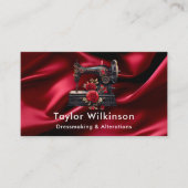 Naaimachine Naaimachine Naadstress Rood Visitekaartje (Voorkant)