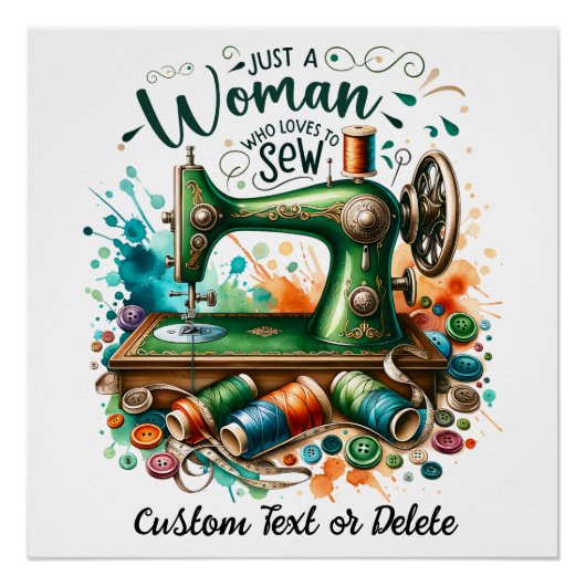  naaimachine naaister Poster Perfect Poster (Voorkant)