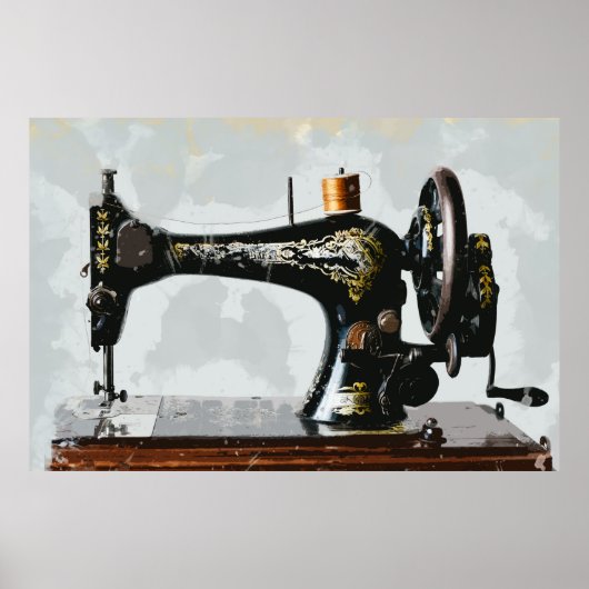  naaimachine net als oma's poster (Voorkant)