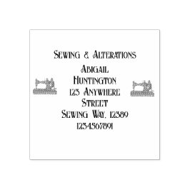  naaimachine op maat 	rubberstempel