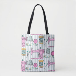 naaimachine - roze naaiwerk draagtas