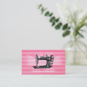 Naaimachine  Roze Visitekaartje (Staand voorkant)