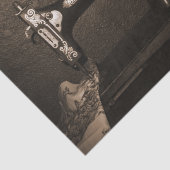 naaimachine tissuepapier (Detail)