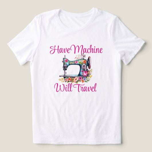 naaimachine Tri-Blend shirt (Design voorkant)