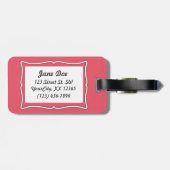 Naaimachine / Uw tekst {Light} Bagagelabel (Achterkant horizontaal)