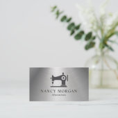 naaimachine van metaal visitekaartje (Staand voorkant)