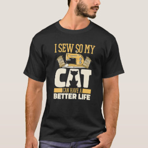 Naaimachine voor kattenriolering Naaister Handwerk T-shirt