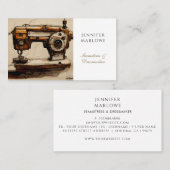 naaimachine voor naaimachines visitekaartje (Voorkant / Achterkant)