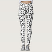 Naaimachine: zwart + wit leggings (Voorkant)